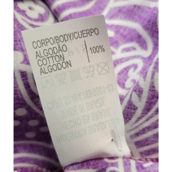 Boho Purple Pasiley Maxi Cover Skirt Womens Small Tiered Flowy Beachwear New - Picture 11 of 13